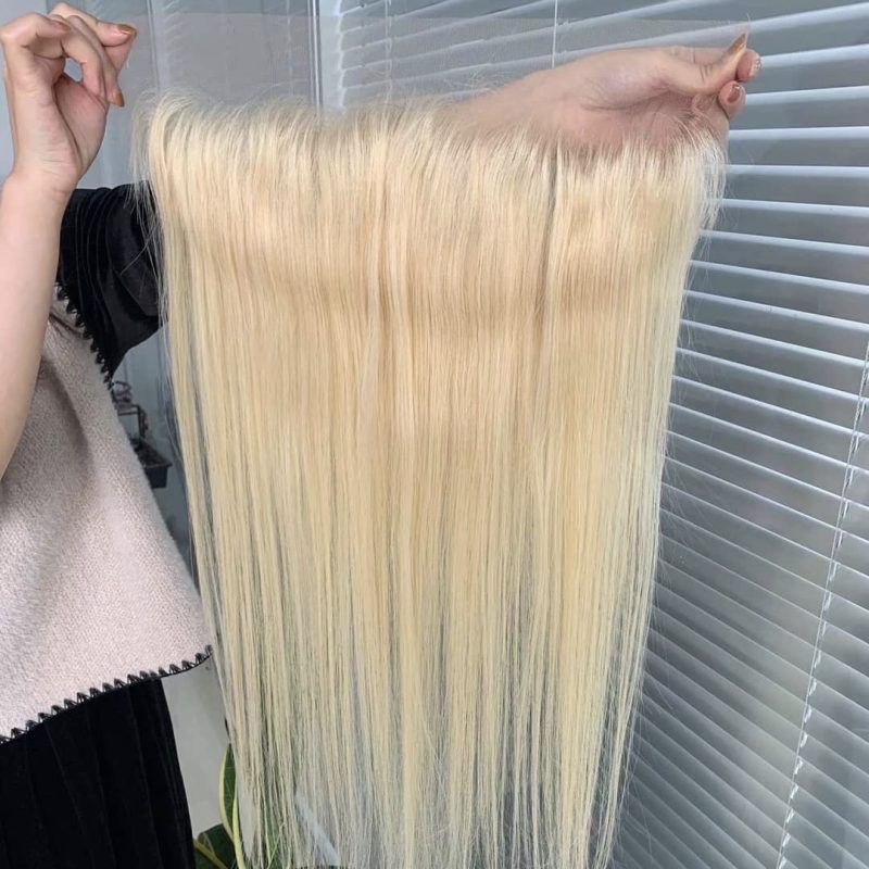#613 Transparent Lace Closure Virgin Hair Natural Straight Lace Frontal Closure - 图片 3